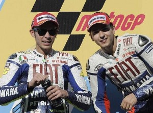 Valentino Rossi und Jorge Lorenzo © Yamaha