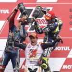 Jorge Lorenzo, Valentino Rossi, Marc Marquez - © Yamaha Motor Racing Srl