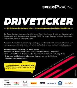 Speer Racing Driveticker