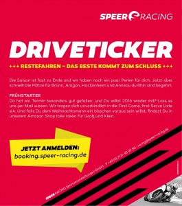 Speer Racing - Reste fahren