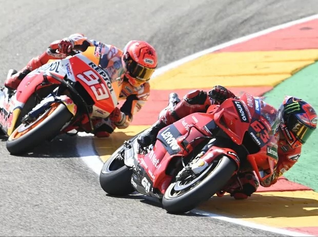 Francesco Bagnaia vs Marc Marquez - © Motorsport Images