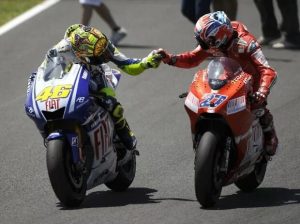 Valentino Rossi und Casey Stoner - © Yamaha