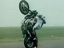 Arto Nyquist Motorradstunt Kawasaki Z1300 Sechzylinder - Stuntgeschichte (1979)