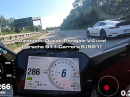 Autobahn: Ducati Panigale V4 und Porsche 911 Carrera S (991)