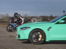 BMW M1000RR vs BMW M4 Competition (1000PS) - Drag Race