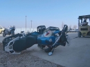 Crashtest: BMW R1200GS Rally - Sturzbügeltest auf die brutale Art