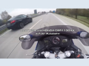 BMW X6M vs. HONDA CBR1100XX auf der Autobahn