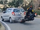 KTM Crash in Heckklappe weil zu schnell - keine Zeit für nix :-(
