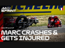 Crash Marc Marquez und Interview, Le Mans - FrenchGP 2026