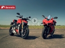 Dragrace: Ducati Streetfighter V4S vs. Ducati Panigale V4R, Bennetts BikeSocial