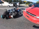 Harley Crash, an Kreuzung, abgeräumt - wer war schuld?