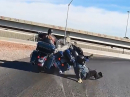 Harley Crash, vom Bro abgeräumt - Ride Safe