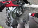 Kawa Ninja 400 Crash - Feucht, Seitenstreifen, Abflug übers Vorderrad - passiert