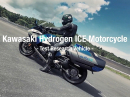 Kawasaki Testmotorrad mit Wasserstoffmotor