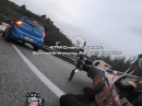 KTM Crash - Gepennt, Schreckbremsung, Abflug = Klassiker