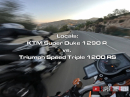 KTM Super Duke 1290 R, The Beast, vs. Triumph Speed Triple 1200 RS