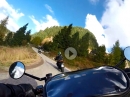 Manghen Pass von Molina im Fleimstal bis zur Passhöhe mit Ducati Monster