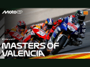 Masters of Valencia: Rossi, Stoner, M. Marquez, Bagnaia, Pedrosa, Lorenzo, 