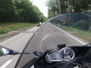 Mendelpass abwärts mit der Triumph Daytona