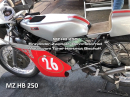 MZ HB 250 - Einzylinder-Zweitakt-Rennmotorrad, Tuner Hartmut Bischoff.