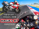 Niccolo Canepa, onboard Misano mit Yamaha YZF-R7 von Noriyuki Haga
