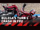 Nicolo Bulega Crash im FP2 in Most - CzechWorldSBK 2026