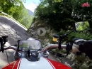 Passo della Presolana (Lombardei. Italien) mit Ducati Monster
