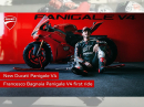 Pecco Bagnaia testet die neue Ducati Panigale V4 2025