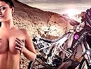 Rassiges Erotik Motorrad Sponsoring Dakar 2012: Anna Polina - Heißer Ofen