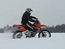 Schneetreiben - KTM im Schnee