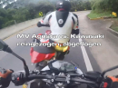Übel Abgeräumt: MV Agusta vs. Kawasaki Z800, reingezogen, Crash