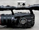 Vergleich Helmkamera GoPro HD Hero vs. Hightec Canon XH-A1 HDV (4.500€)