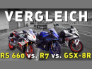 Vergleichstest Mittelklasse Supersportler: Aprilia RS660, Suzuki GSX-8R, Yamaha R7