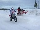 Winterduell - Worldchamp Snowmobile vs Enduro