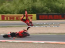 WSBK, FP1 - Nicolo Bulega Crash 15 min vor Ende des Trainings