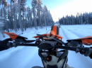 Zweitakt "Schneegestöber" mit KTM 300 EXC - aufgezündet