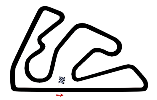 Streckenplan Alcarras Circuit Spanien