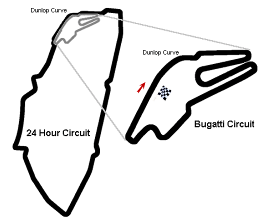 Streckenplan Le Mans