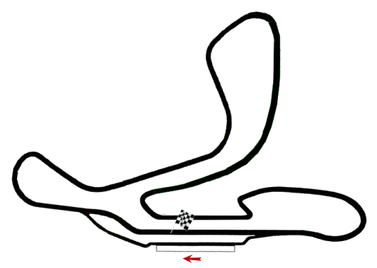 Streckenplan Pau Arnos Circuit