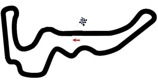 Streckenplan Rijeka - Automotodrom Grobnik